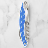 Niedlich Blue Baby Boy Narwhal Gemustert Kellnermesser (Rückseite)
