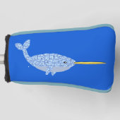 Niedlich Blue Baby Boy Narwhal Golf Headcover (Vorderseite)