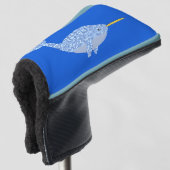 Niedlich Blue Baby Boy Narwhal Golf Headcover (3/4 Vorderseite)
