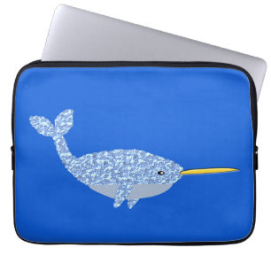 Niedlich Blue Baby Boy Narwhal Laptopschutzhülle