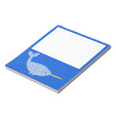 Niedlich Blue Baby Boy Narwhal Notizblock (Rotiert)