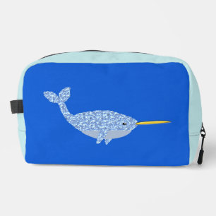 Niedlich Blue Baby Boy Narwhal Waschbeutel