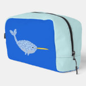 Niedlich Blue Baby Boy Narwhal Waschbeutel (Rechte Ecke)