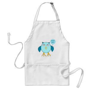 Niedlich Blue Baby Boy Owl Cooking Schürze