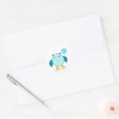 Niedlich Blue Baby Boy Owl Stickers (Umschlag)