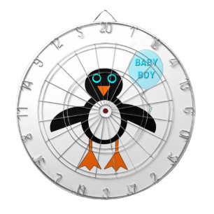 Niedlich Blue Baby Boy Pemguin Dart Board Dartscheibe