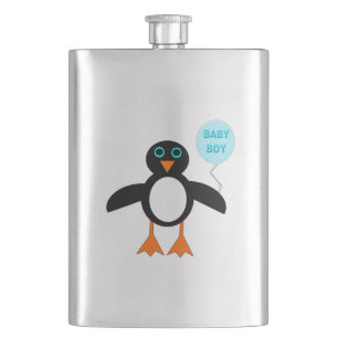 Niedlich Blue Baby Boy Pemguin Flasks Flachmann