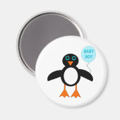 Niedlich Blue Baby Boy Penguin Magnet (Vorderseite/Rückseite)