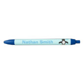 Niedlich Blue Baby Boy Penguin Personalisiert Pen Kugelschreiber (Vorderseite)