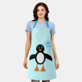 Niedlich Blue Baby Boy Penguin Schürze (Getragen)