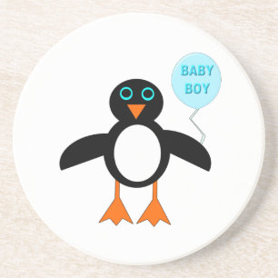 Niedlich Blue Baby Boy Penguin Untersetzer