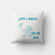 Niedlich Blue Baby Boy Personalisiert Cushion