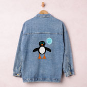 Niedlich Blue Baby Boy Pinguin Gender Reveal Jeansjacke (Hangar)