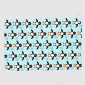 Niedlich Blue Baby Boy Pinguin Golf Handtuch (Horizontal)