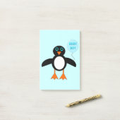 Niedlich Blue Baby Boy Pinguin Post notiert Pad Post-it Klebezettel (Auf Schreibtisch)