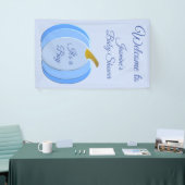 Niedlich Blue Baby Boy Pumpkin Custom Baby Dusche Banner (Messeveranstaltung)