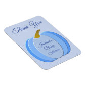 Niedlich Blue Baby Boy Pumpkin Custom Baby Dusche Magnet (Rechte Seite)