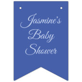 Niedlich Blue Baby Boy Pumpkin Custom Baby Dusche Wimpelkette (Zweite Fahne)