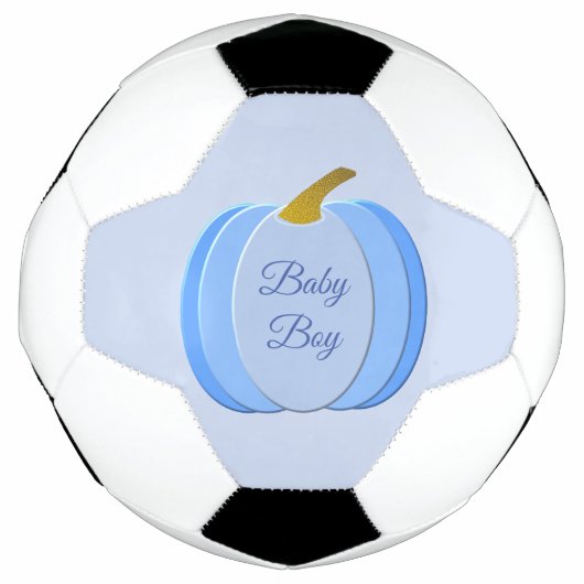 Niedlich Blue Baby Boy Pumpkin Custom Fußball (Vorderseite)