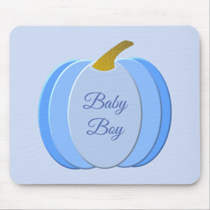 Niedlich Blue Baby Boy Pumpkin Custom Mousepad