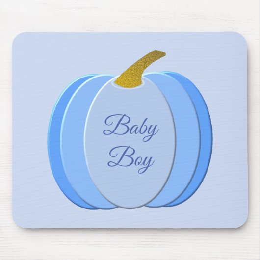 Niedlich Blue Baby Boy Pumpkin Custom Mousepad (Vorne)