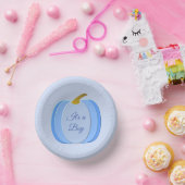 Niedlich Blue Baby Boy Pumpkin Custom Pappteller (Party)