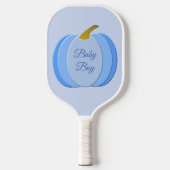 Niedlich Blue Baby Boy Pumpkin Custom Pickleball Schläger (Vorderseite)