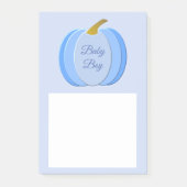 Niedlich Blue Baby Boy Pumpkin Custom Post-it Klebezettel (Vorderseite)