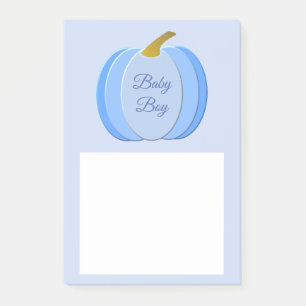 Niedlich Blue Baby Boy Pumpkin Custom Post-it Klebezettel