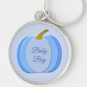 Niedlich Blue Baby Boy Pumpkin Custom Schlüsselanhänger