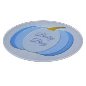 Niedlich Blue Baby Boy Pumpkin Custom Schneidebrett (Ecke)