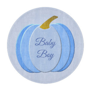 Niedlich Blue Baby Boy Pumpkin Custom Schneidebrett