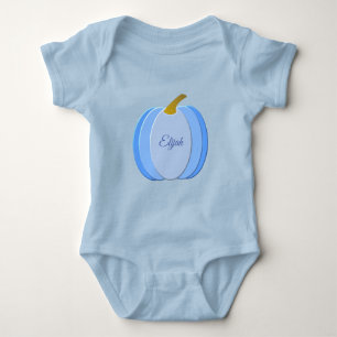 Niedlich Blue Baby Boy Pumpkin Custom Strampler