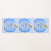 Niedlich Blue Baby Boy Pumpkin Custom Yogamatte (Vorderseite (Horizontal))