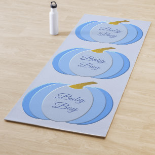 Niedlich Blue Baby Boy Pumpkin Custom Yogamatte