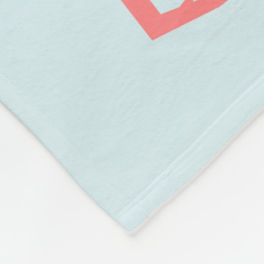 Niedlich Blue Baby Boy Storch Custom Fleecedecke (Ecke)