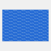 Niedlich Blue Baby Boy Storch Custom Geschenkpapier Set (Vorderseite 3)