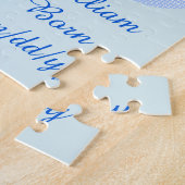Niedlich Blue Baby Boy Storch Custom Puzzle (Seite)