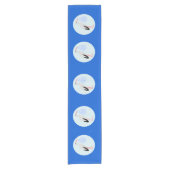 Niedlich Blue Baby Boy Stork Baby Dusche Kurzer Tischläufer (Vorderseite)