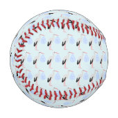 Niedlich Blue Baby Boy Stork Baseball (Vorderseite Links)