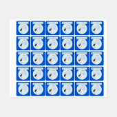 Niedlich Blue Baby Boy Stork Custom Bekleidung Etiketten (Blatt)