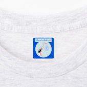 Niedlich Blue Baby Boy Stork Custom Bekleidung Etiketten (Befestigt)