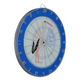 Niedlich Blue Baby Boy Stork Dartscheibe (Vorderseite Links)