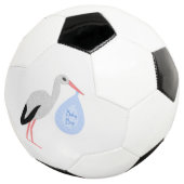 Niedlich Blue Baby Boy Stork Fußball (Dreiviertel)