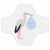 Niedlich Blue Baby Boy Stork Fußball (Flach)