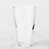 Niedlich Blue Baby Boy Stork Glas (Links)