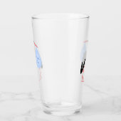 Niedlich Blue Baby Boy Stork Glas (Rechts)