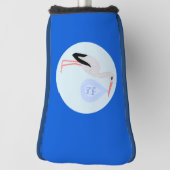 Niedlich Blue Baby Boy Stork Golf Headcover (Rotieren 90)