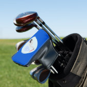 Niedlich Blue Baby Boy Stork Golf Headcover (In Situ)
