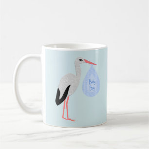 Niedlich Blue Baby Boy Stork Kaffeetasse